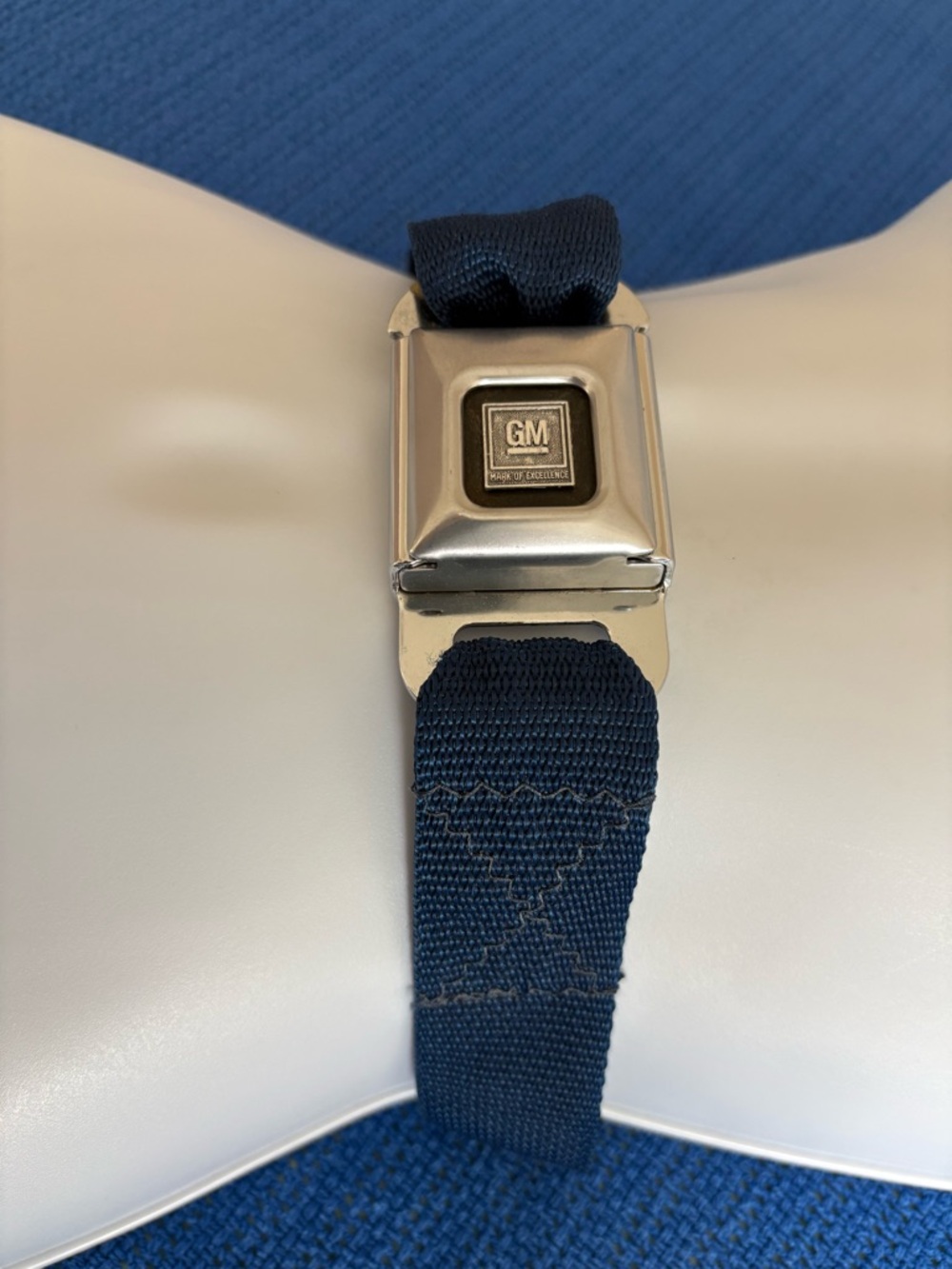 Buckle Down GM Belt in Navy Blue